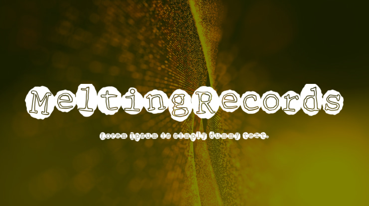 MeltingRecords Font