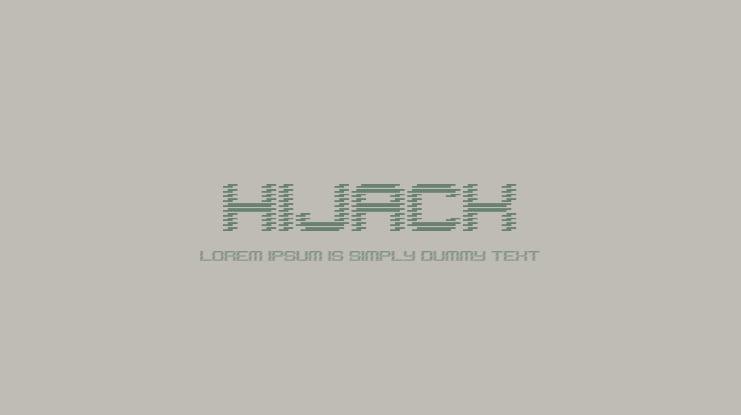 Hijack Font