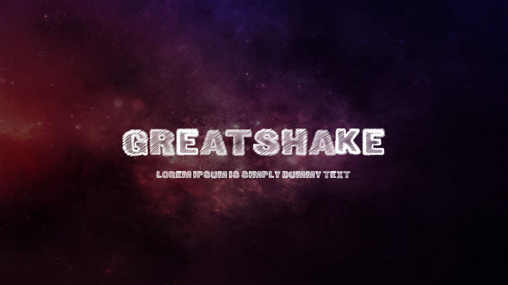 GreatShake Font