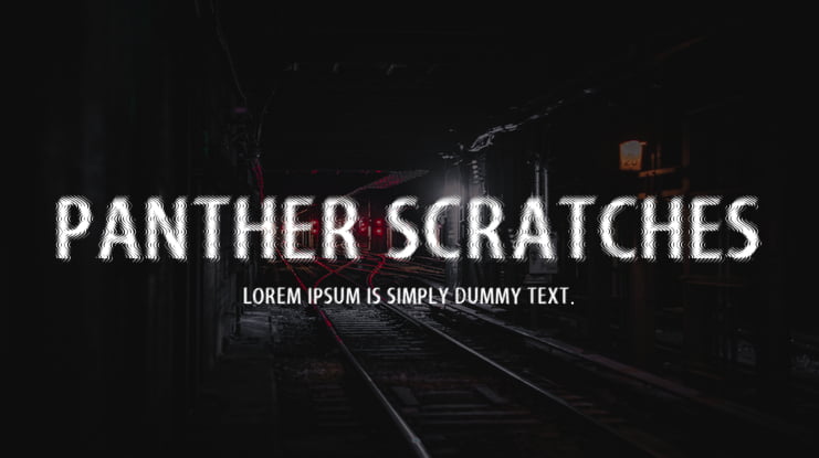 Panther Scratches Font