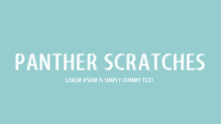 Panther Scratches Font