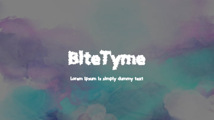 BiteTyme Font