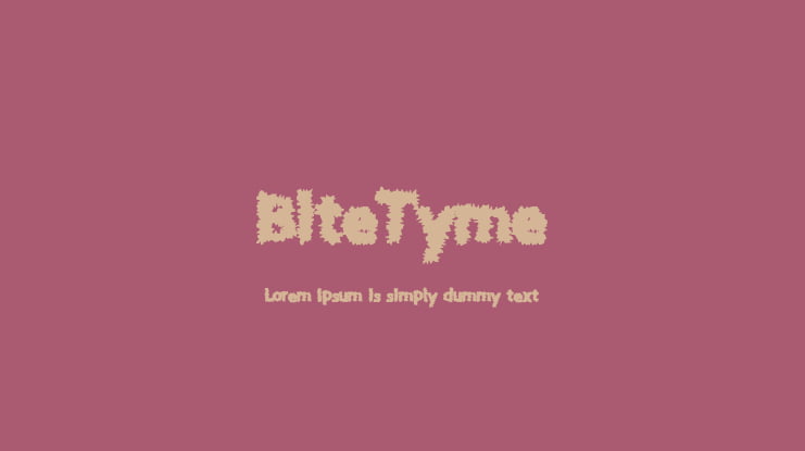 BiteTyme Font