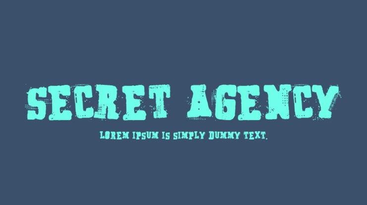 Secret Agency Font