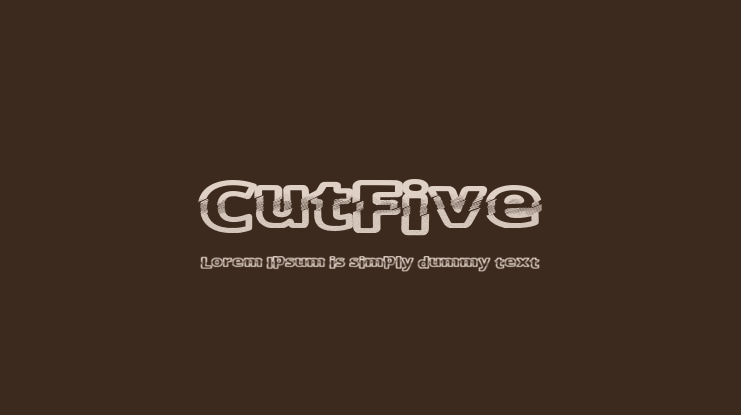 CutFive Font