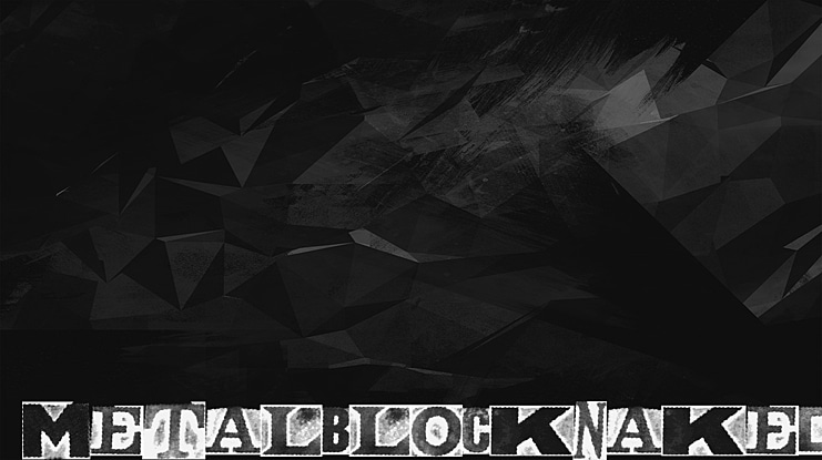 MetalblockNaked Font