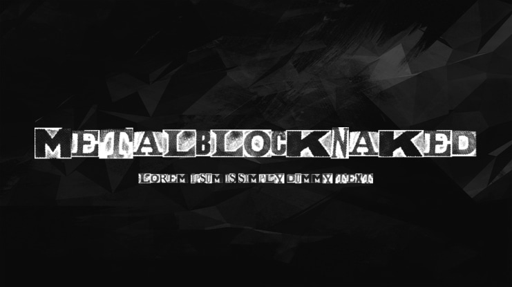 MetalblockNaked Font