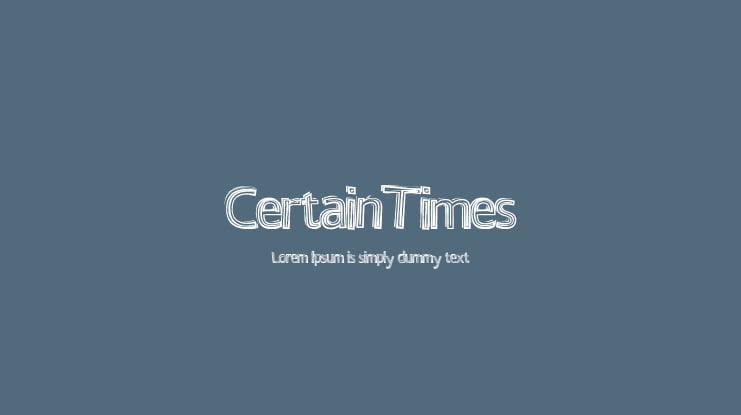 CertainTimes Font