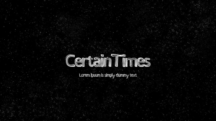 CertainTimes Font
