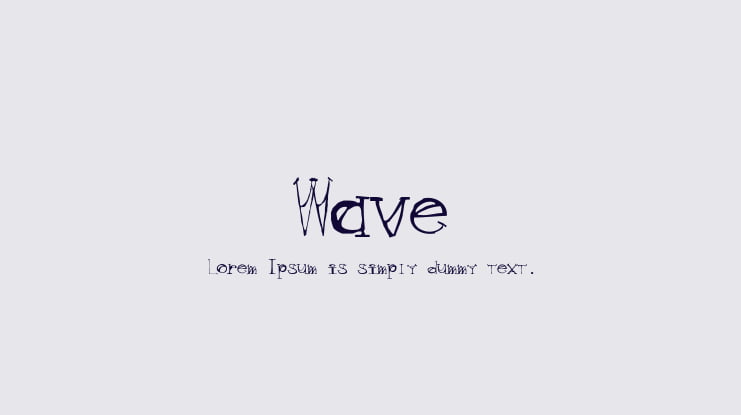 Wave Font