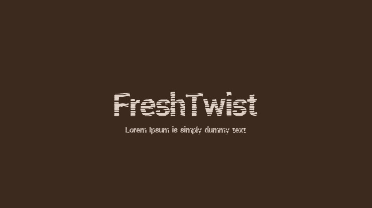 FreshTwist Font