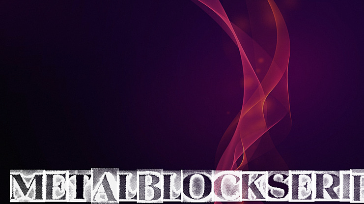 MetalBlockSerif Font