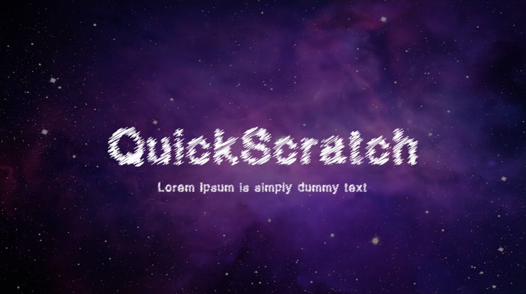 QuickScratch Font