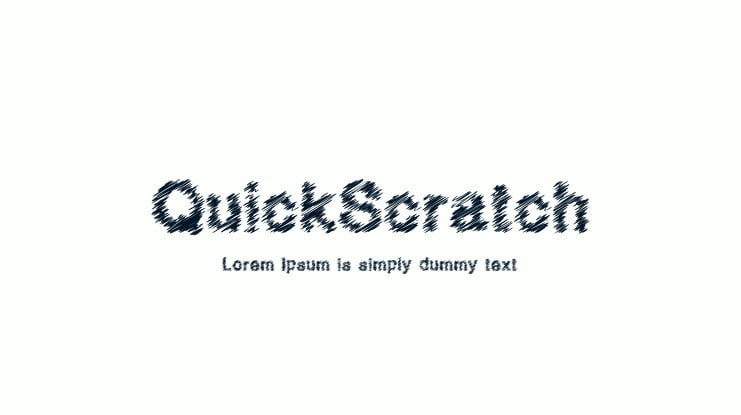 QuickScratch Font