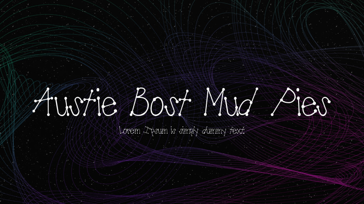 Austie Bost Mud Pies Font
