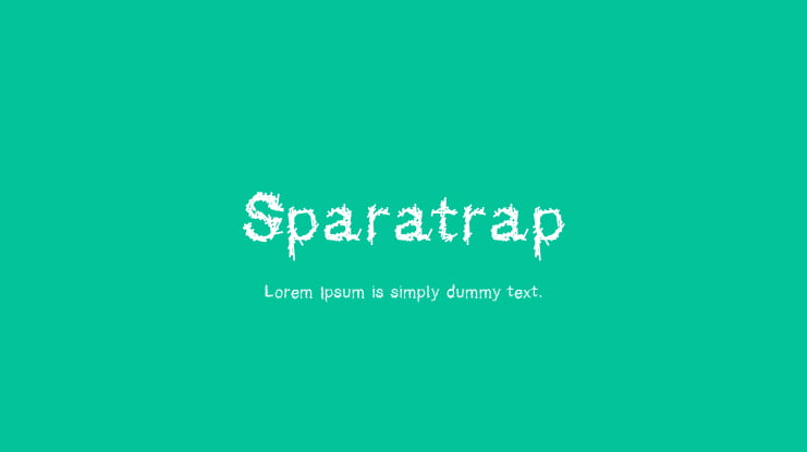 Sparatrap Font