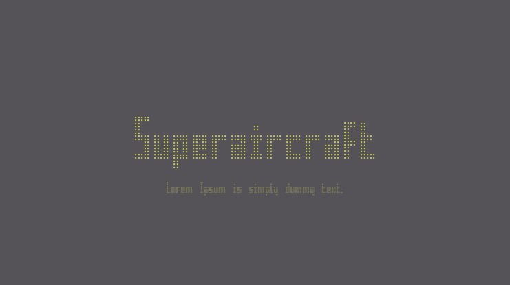 Superaircraft Font