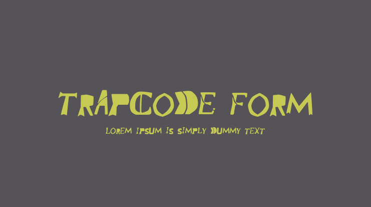 Trapcode_Form Font