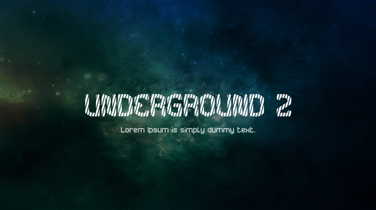 UNDERGROUND 2 Font