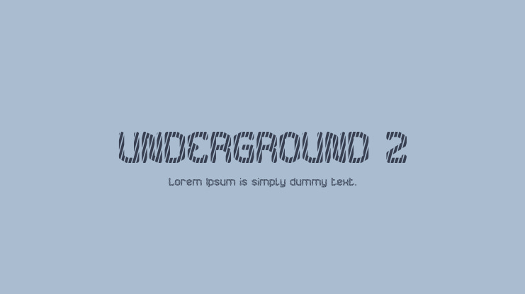 UNDERGROUND 2 Font