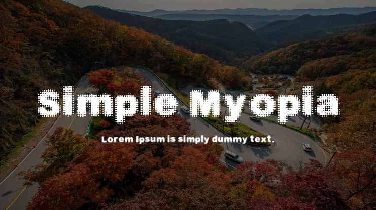 Simple Myopia Font