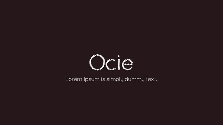 Ocie Font Family