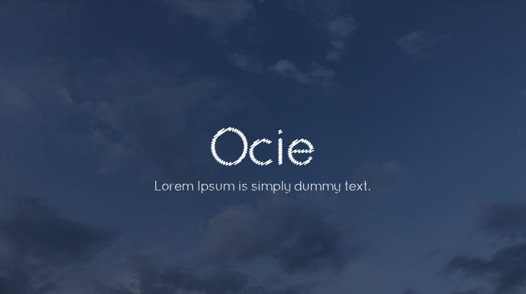 Ocie Font Family