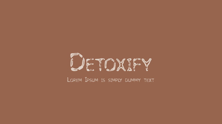 Detoxify Font