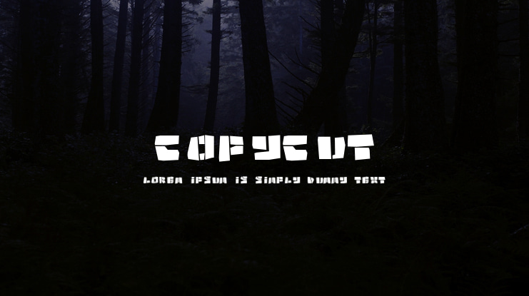 Copycut Font