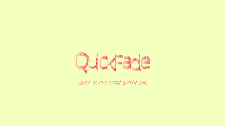 QuickFade Font