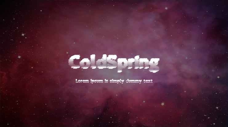 ColdSpring Font
