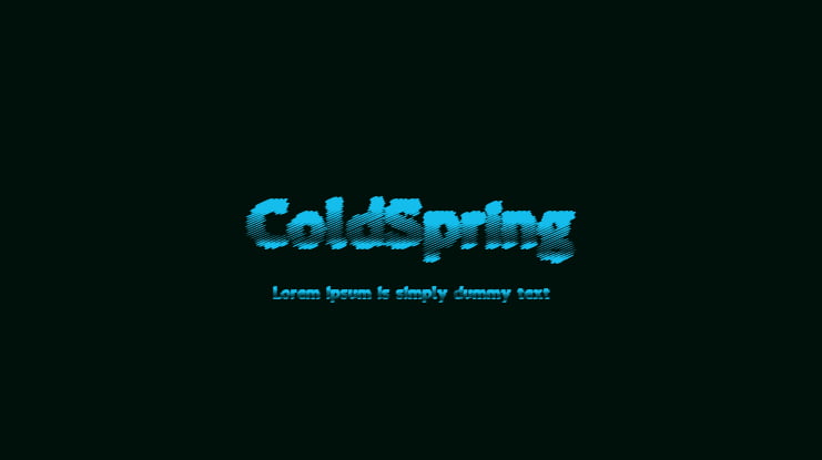 ColdSpring Font