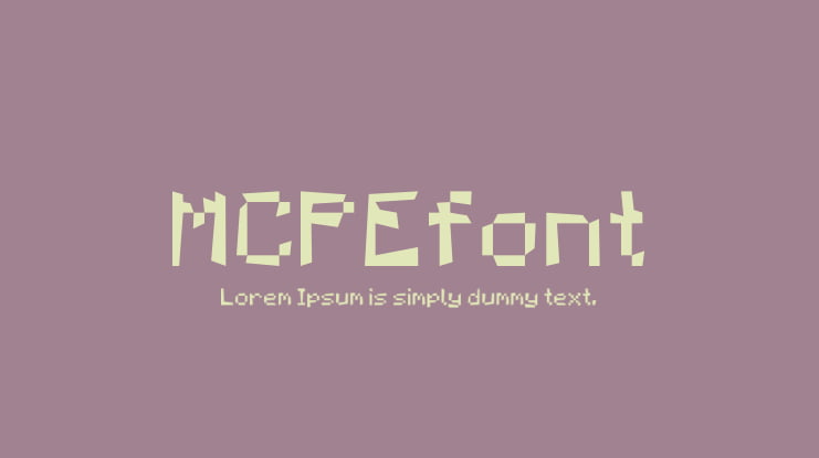 MCPEfont Font