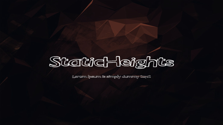 StaticHeights Font