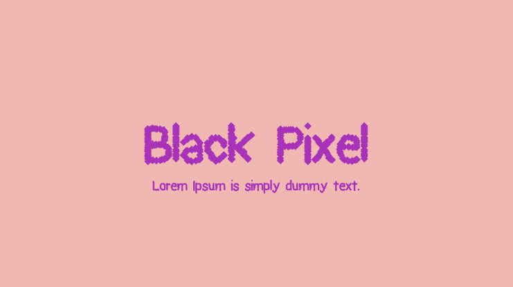 Black Pixel Font