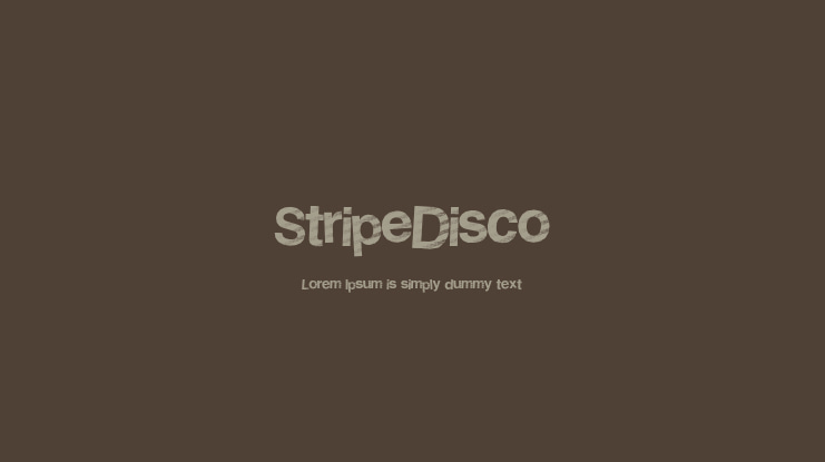 StripeDisco Font