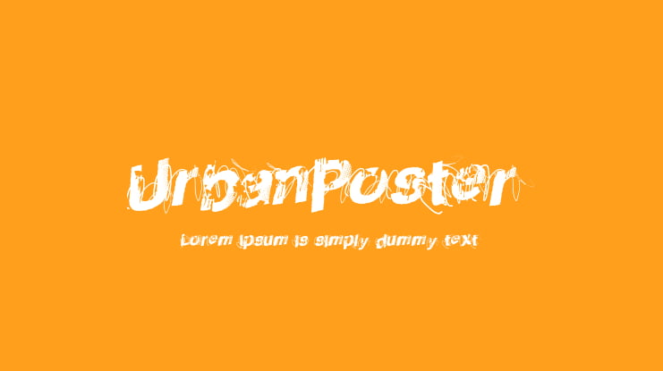 UrbanPoster Font