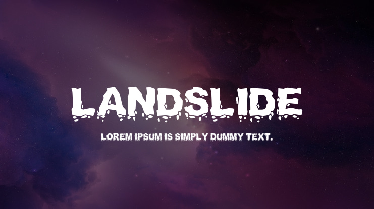 Landslide Font