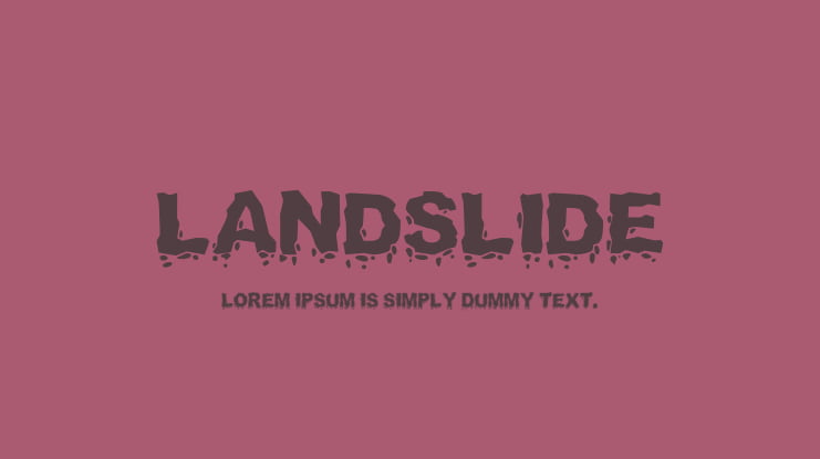 Landslide Font
