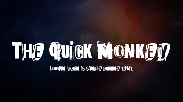 The quick monkey Font