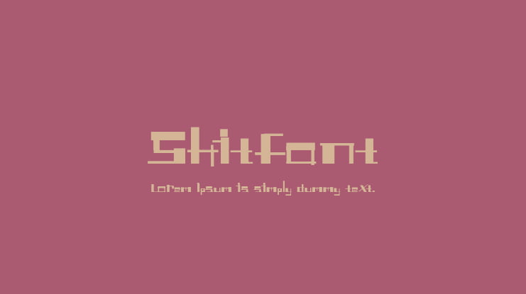 Shitfont Font
