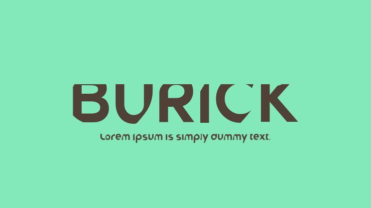 BURICK Font