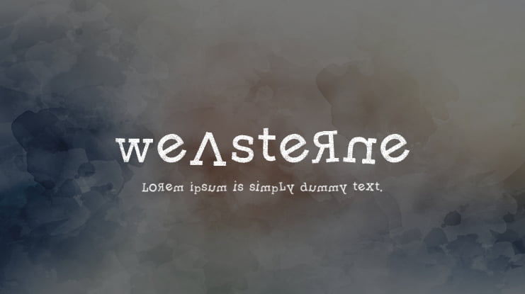 Weasterne Font