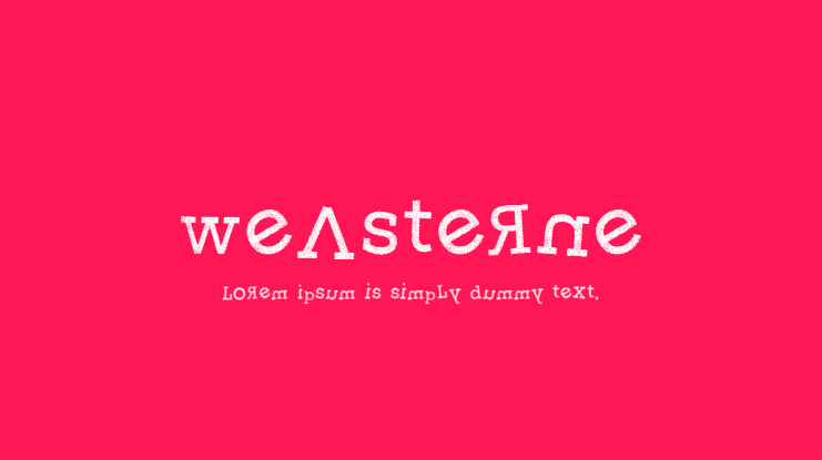 Weasterne Font