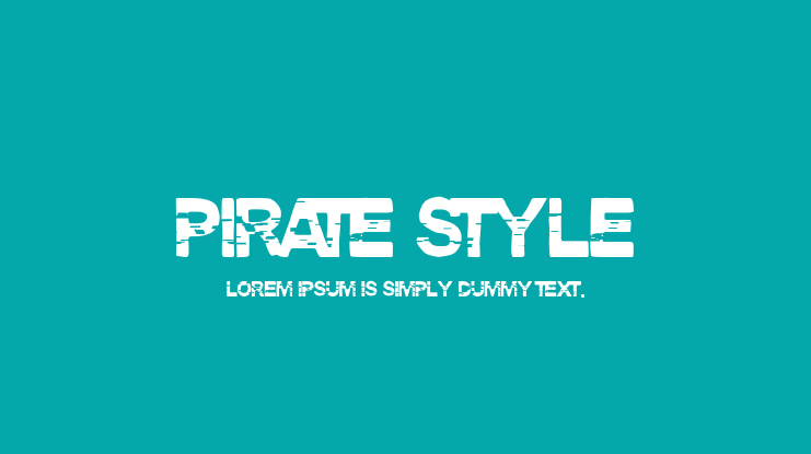 Pirate Style Font