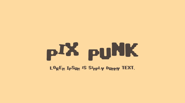 pix punk Font