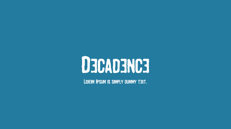 Decadence Font