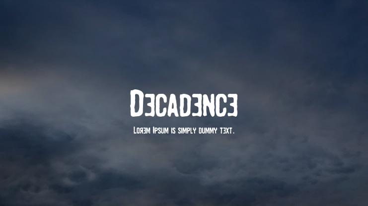 Decadence Font