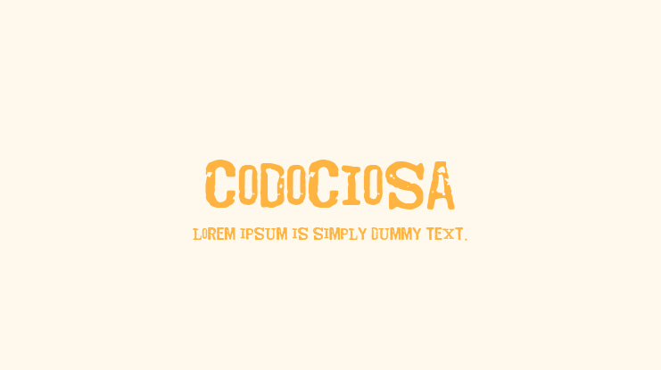 Codociosa Font