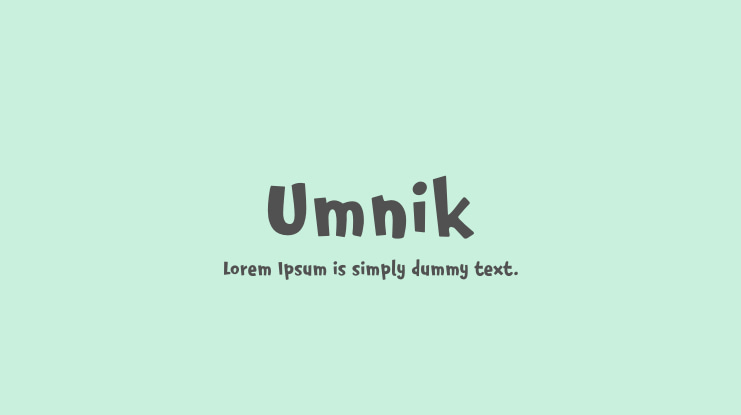 Umnik Font